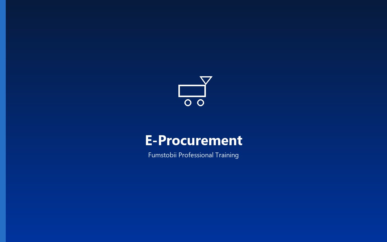 Fumstobii branded graphic for e-procurement training